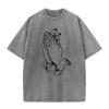 100% Cotton 230gsm Washed Old Craft Oversized T Shirt Big Size O-neck Oversized Men Tshirt Cool T-shirt Women Tee Shirts Tops