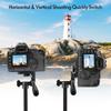 Portable Tripod Stand Aluminum Alloy 135cm 53in Max. Height 3kg Load Capacity with Phone Clamp Remote Shutter for