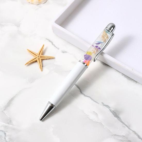 Ballpoint Pen 1.0mm Smooth Black Ink Pen Ergonomic Grip Unique Floating Liquid Desk Pen Relaxing Stress