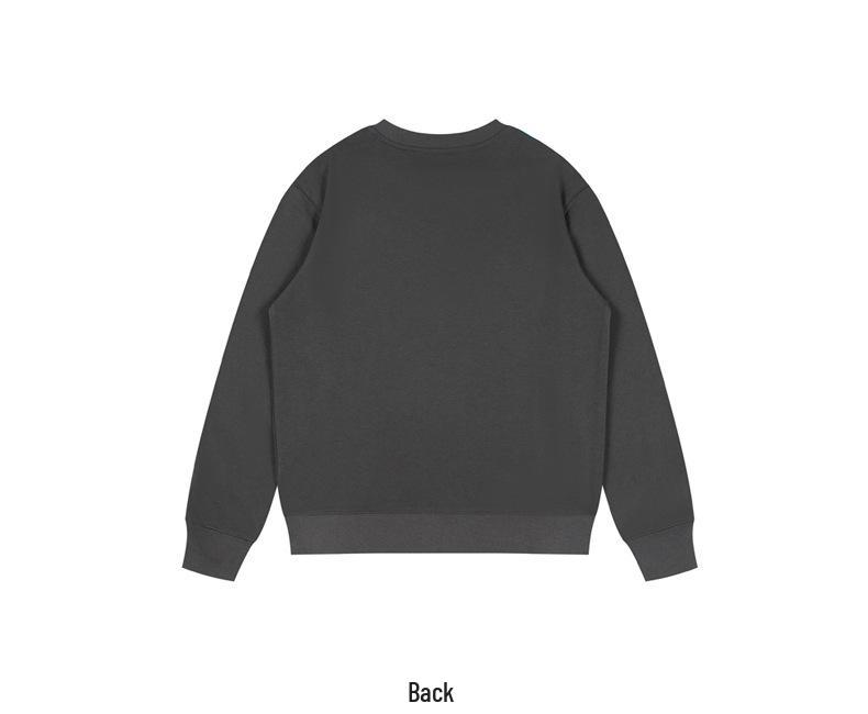 Хлопковый свитшот с вышивкой 'Cross Love' и буквой А - Унисекс, Повседневный, Свободный крой для Весны и Осени