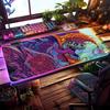 Коврик для мыши Monster Abstract RGB Игровой коврик для мыши Настольный коврик HD Игровой Большой светодиодный XXL Коврики для мыши