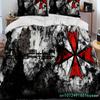 3D R-Resident Evil Games Gamer Comforter Постельное белье, пододеяльник, наволочка, размер king-size, комплект постельного белья для мальчиков