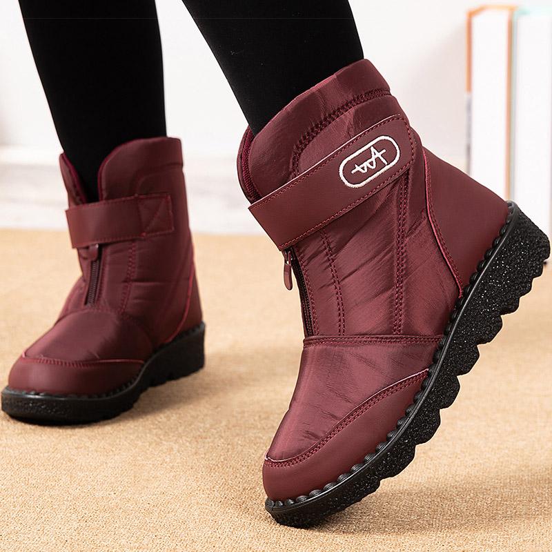 Женские ботинки 2024 года, новые зимние ботинки для женщин, зимние ботинки Mujer, водонепроницаемые ботильоны, зимняя обувь на меху, женские ботинки