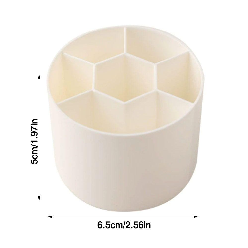 Mini Desktop Storage Box Rotating Stationery Storage Rack Simple Makeup Brush Holder for Home