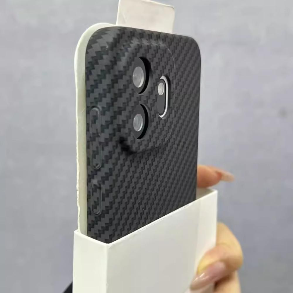 Чехол для OnePlus 15T 15S Новый Матовый Жесткий ПК Роскошный Текстура Углеродного Волокна Нескользящая Защитная Задняя Крышка Для OnePlus 15S 15T Корпус