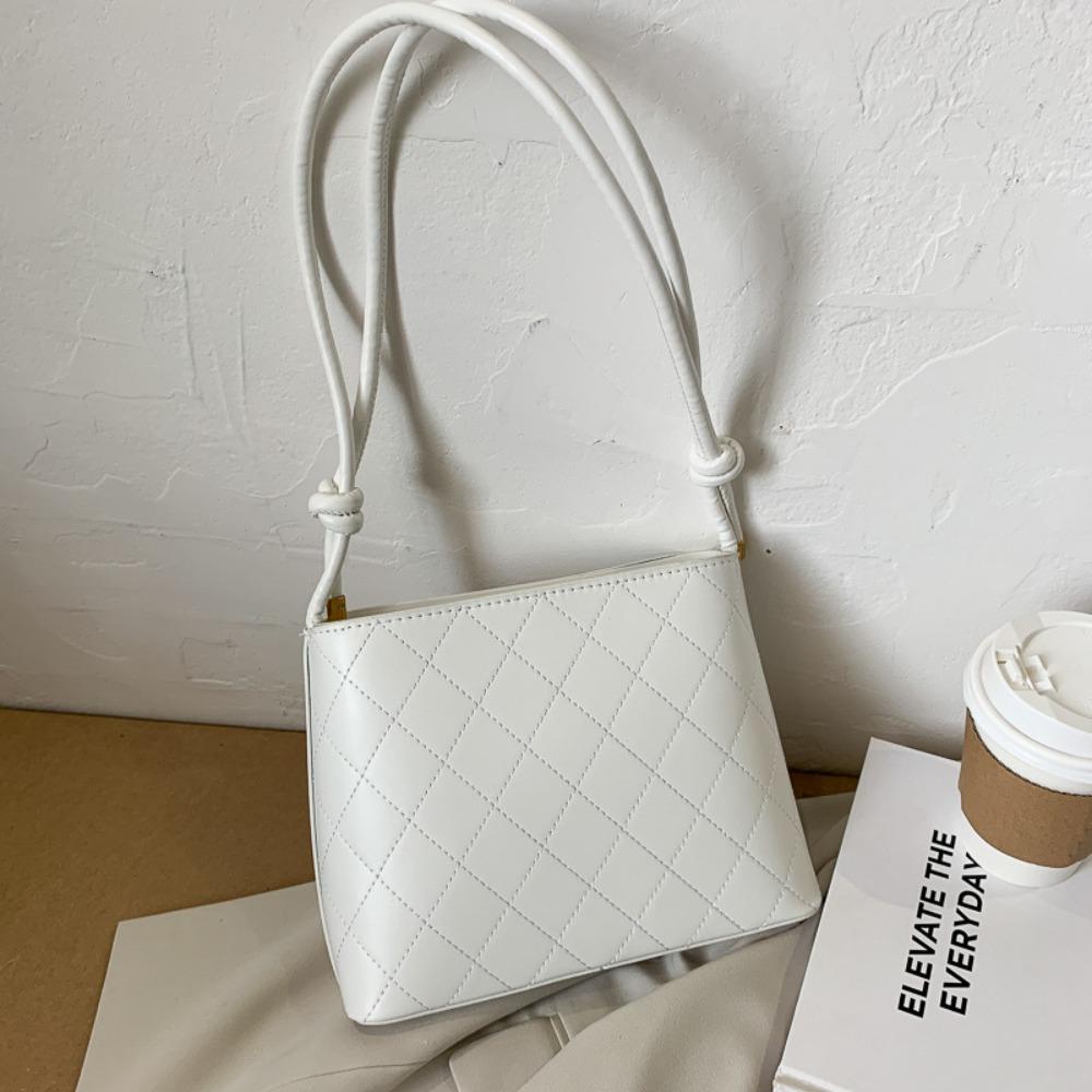PU Leather Vintage Crossbody Bag Large Capacity Solid Color Shoulder Bag  Girls