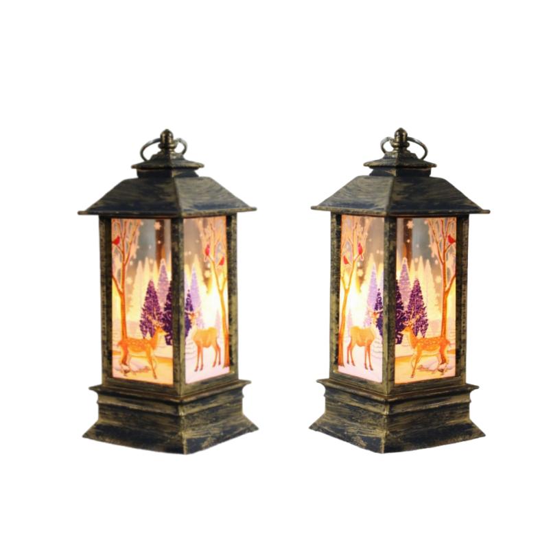 Рождественская тема, ночник, рождественский фонарь, канделябр, украшения в виде снеговика, украшения для стола, Рождество