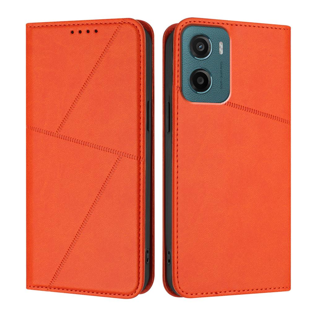 For Motorola Moto E15 4G/Motorola Moto G05 4G Wallet Case Magnetic Closure Leather Flip Phone Cover with Stand