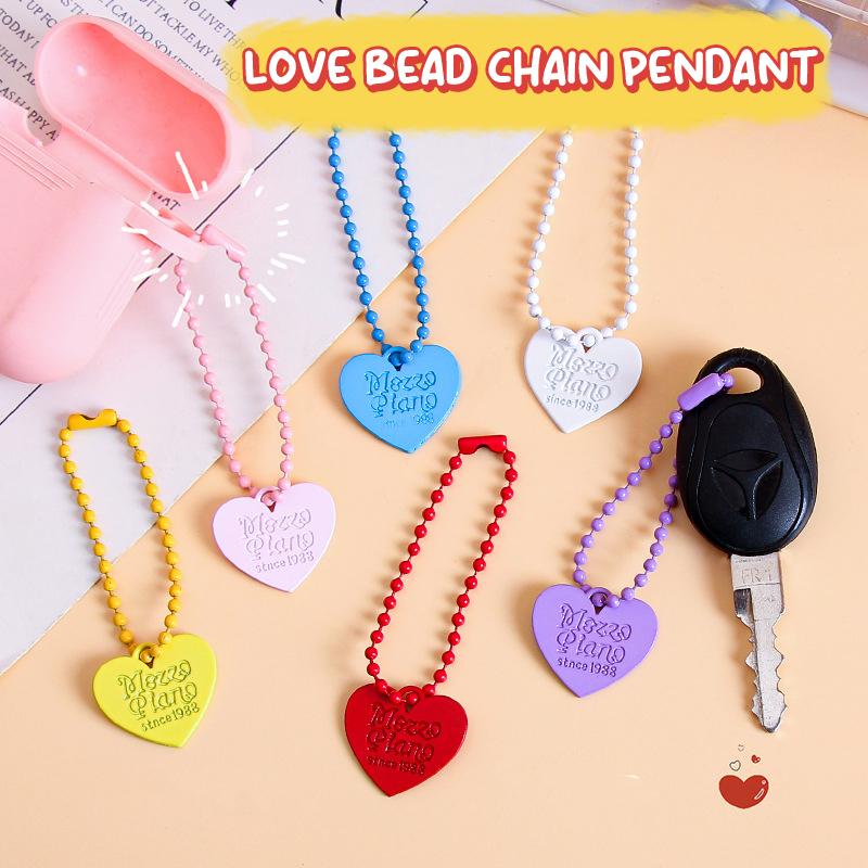 Прочный красочный брелок в форме сердца, креативный милый брелок в форме сердца, кавайный рюкзак, украшения, аксессуары, подарки