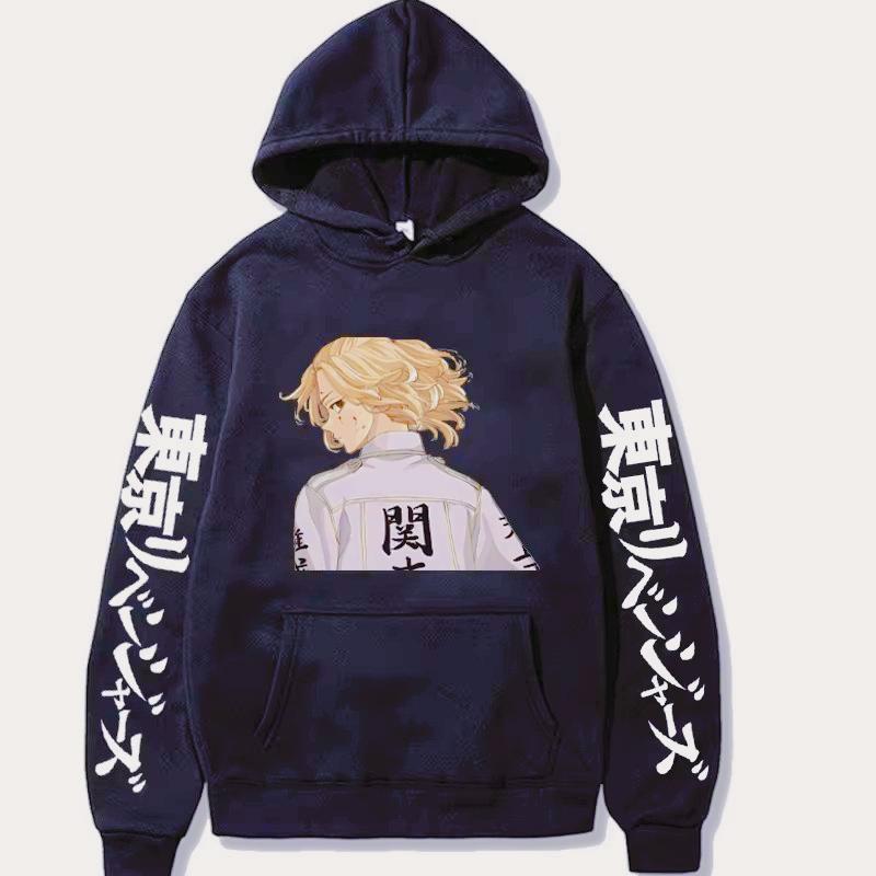 Аниме Tokyo Revengers Manjiro Sano MIKEY Графический принт с капюшоном для мужчин и женщин Manga Hoodies Удобная толстовка Harajuku Pullover