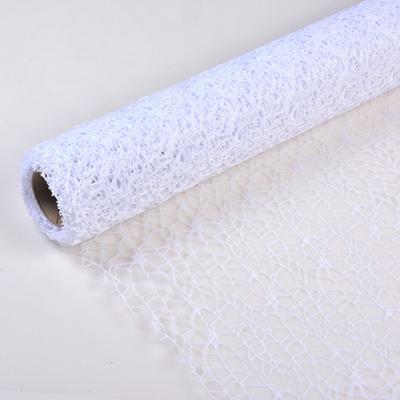 1 рулон жаккардовой сетчатой марли большого размера для DIY подвесного декора для школьного проекта, упаковки подарков, занавески-фона для вечеринки