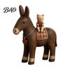 Unique Housewarming Gifts Rustic Donkey Resin Figurine, Farmhouse Style with Cat Tabletop Retro Interior Decorations Decoration, Vintage Country