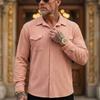 New Men's Jacquard Breathable Shirt, European Size Thin Open Shirt Cardigan Jacket, Spring Autumn Casual Top, Ready To Ship