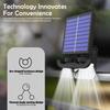 Portable Solar Clip Light Motion Sensor 40LED Solar Street Lamp Security Wall Light Adjustable Angle Power Mode Display Fence Pa