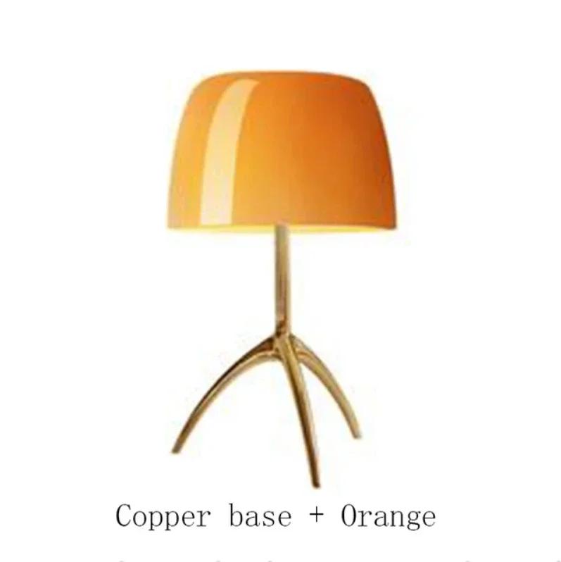 Настольная лампа итальянского дизайна в скандинавском стиле, современная настольная лампа для спальни, прикроватная лампа для кабинета, декоративная лампа для гостиной, светодиодный стеклянный настольный светильник