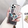 JW87 Attack On Titan Transparent Case for Samsung A04 A14 A23 M33 M53 Realme 10 9 C35 C55 VIVO Y02 X80 Infinix Hot 30 Note 11 Tecno Spark 8P Pro