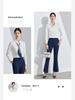 Women's Black Professional Shirt with Hidden Placket - Spring/Autumn Style
