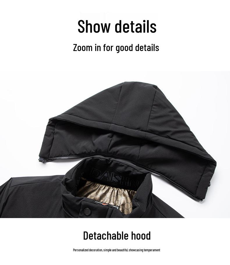 Мужская зимняя хлопковая куртка с подкладкой из плюша - Теплая, ветрозащитная, стильная для среднего и пожилого возраста