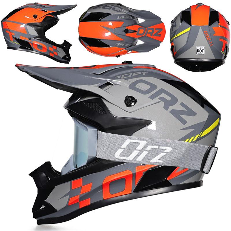 ORZ Мотоциклетный Шлем Мотокросс Cascos Para Moto Off Road Мотоцикл Abs Мужской и Женский Точка