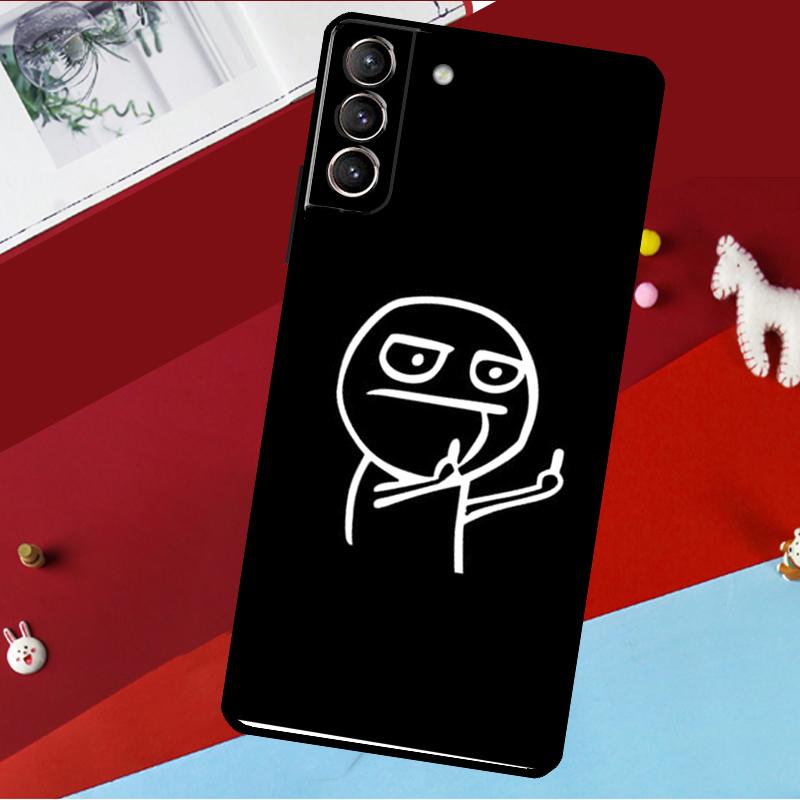 Смешной Человек Средний Палец Чехол Для Samsung Galaxy S26 S25 S24 S21 S22 S23 Ultra S10 Plus S20 FE S25 FE Чехол Для Телефона
