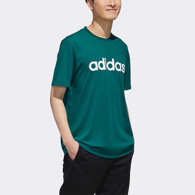 adidas Мужская футболка Neo Sports с круглым вырезом, лесно-зеленая GJ8934