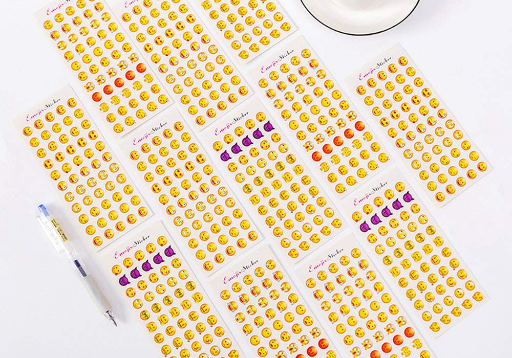 Moin moin наклейка большой емкости эмодзи смайлик награда награда 33 типа x 40 штук всего 1320 штук 24 листа 3 типа листов x 8 штук 2103sl64