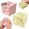 Сырная игрушка из ТПР 1/2 шт. Розовый сжимаемый для снятия стресса Желтый блок Фиджет Расслабляющий Поддельный куб Сенсорный Расслабляющий для руки