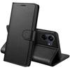 Case - Phonillico® - Xiaomi Poco C65 - Black Wallet - Semi-rigid - Leather Effect