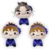 Nintama Rantaro the Movie: Dokutake Ninja Corps Strategist Mochipiko Plush Toy, 6th Edition, Mascot with Toy Diamond (Set of 3)