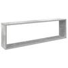 Cube Shelves 2 pcs Concrete Grey 100 x 15 x 30 cm Engineered Wood