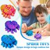 3D Printed Small Spider One-piece Joint Movable Model Toy Ornaments Multi Color