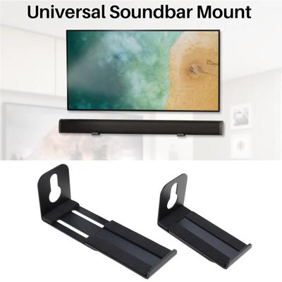 Регулируемая глубина настенного крепления Soundbar Кронштейны для динамиков Универсальная подставка для динамиков Плавающий кронштейн выдерживает до 30 фунтов