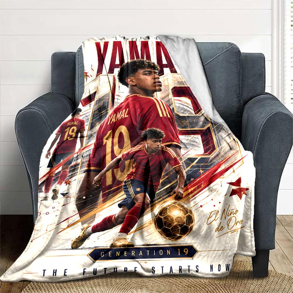 1pc Y-Yamal Blanket, Gift, for Men and Women, Soft Blanket, Good for Sofa Bed Couch Travel, Lightweight Flannel Blanket