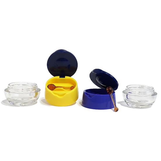 Контейнеры для бальзама для губ, прозрачные мини-баночки, флип-топ, футляр для макияжа