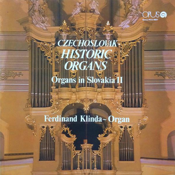 Виниловая пластинка ФЕРДИНАНД КЛИНДА Чехословацкие Исторические Органы Orga 91110807 OPUS 1979 Чехословацкая Классическая Б/у