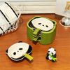 4/6Pcs Stackable Cartoon Panda Snack Dish Creative Ingredients Sauce Plate  Dinnerware Set