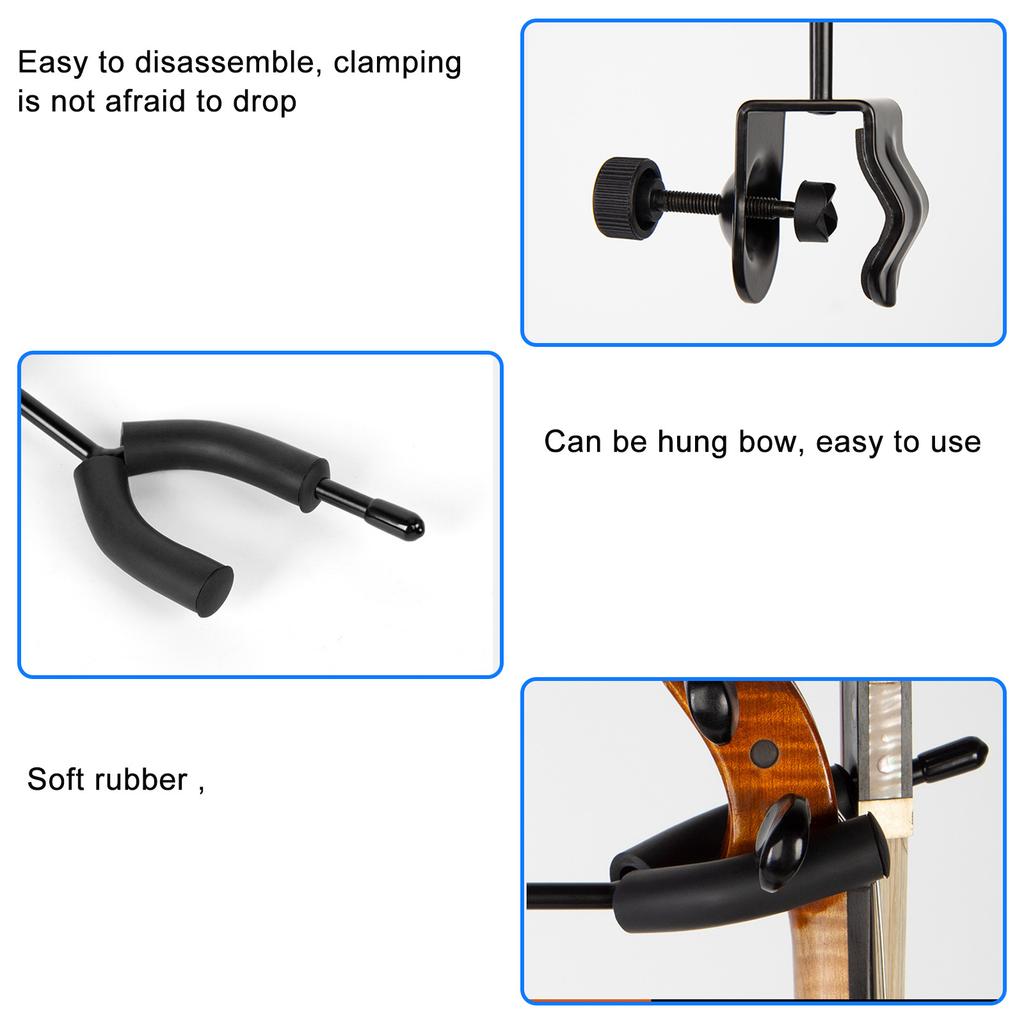 Крючок для скрипки, подставка для микрофона или нот, надежный держатель для скрипки и альта для домашних и сценических выступлений
