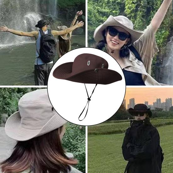 Шляпа от солнца с широкими полями для мужчин и женщин, дышащая шляпа с защитой от ультрафиолета UPF 50 +, летняя шляпа с защитой от солнца на открытом воздухе, рыбалка, пеший туризм, скалолазание, пеший туризм, садоводство, солнцезащитная шляпа