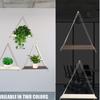 Premium Wood Swing Hanging Rope Wall Mounted Floating Shelves –Plant Flower Pot