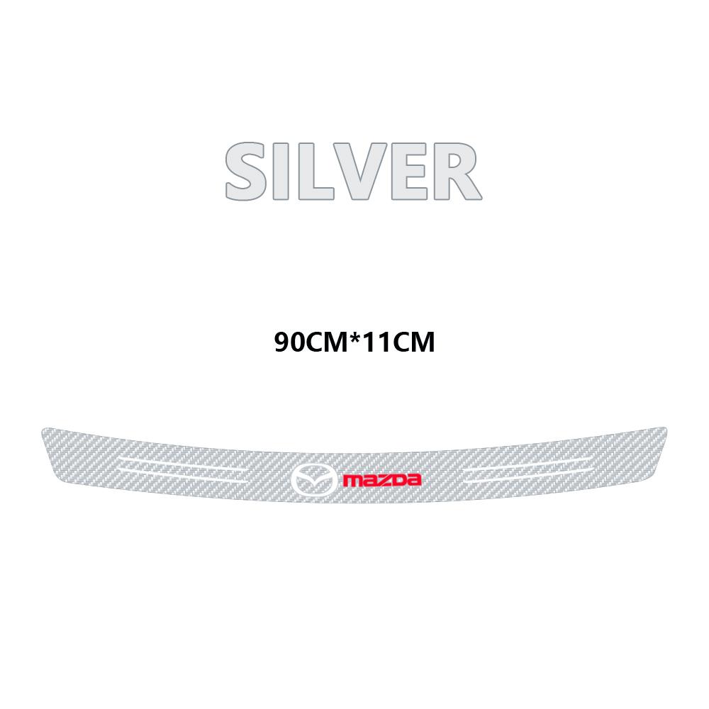 Car Rear Bumper Trunk Carbon Fiber Protective Sticker Anti-scratch Protective Film For Mazda 3 6 CX-3 CX-5 Axela CX-8 MS Demio