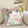 GLAnime YYuru Yuri Akkarin Square Sofa Pillow Cover Solid Color Living Room Home Decor Cushion Case