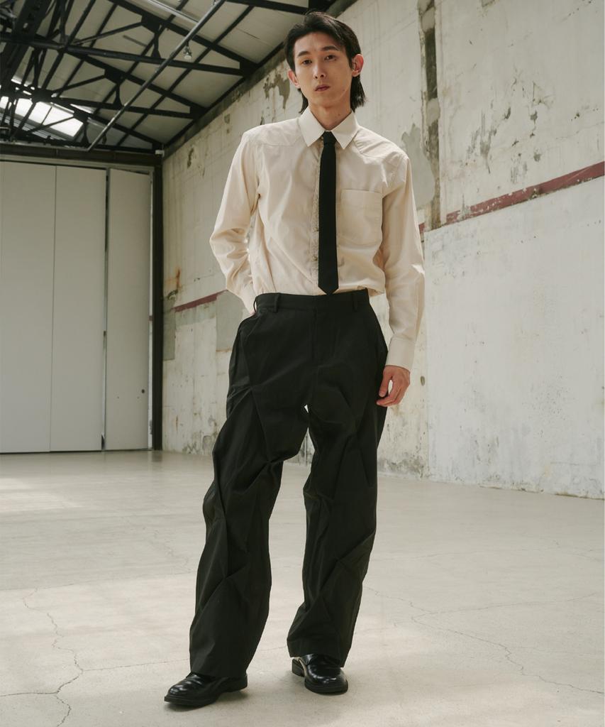 AEGO FREEDOM LAB Nip Crump Pants_Charcoal Black