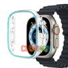 Светящийся чехол для Apple Watch Case Ultra 49 мм, 45 мм, 44 мм, 41 мм, 40 мм, жесткий бампер из ПК, защитная рамка, аксессуары для iWatch 8, 7, 6, 5 SE