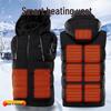 USB Rechargeable Electric Heated Vest - 9 Heating Zones, Sleeveless Design