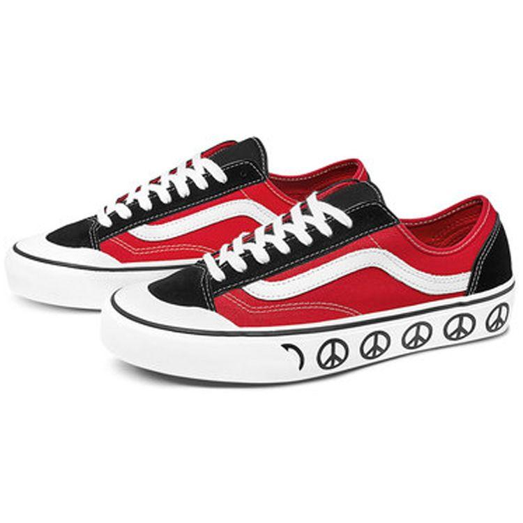 Vans Style 36 Decon Sf Low Top Skate Shoes Unisex Sneakers Black Red VN0A3MVL222