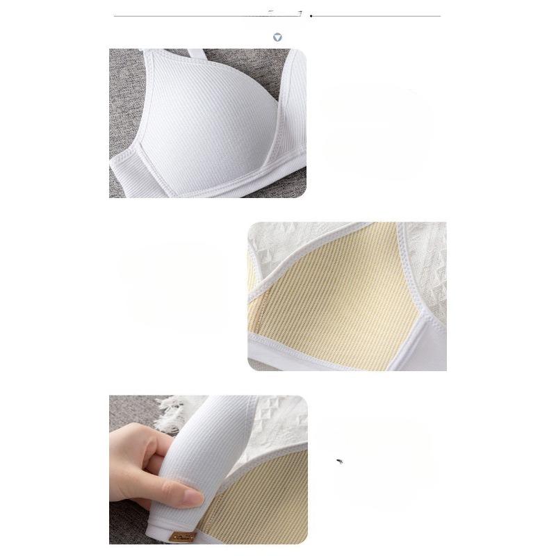 Маленькая грудь, собранная без стального кольца, нижнее белье, женский тонкий бюстгальтер, однотонный, для подростков, для определенного периода развития, мягкий, удобный, дышащий
