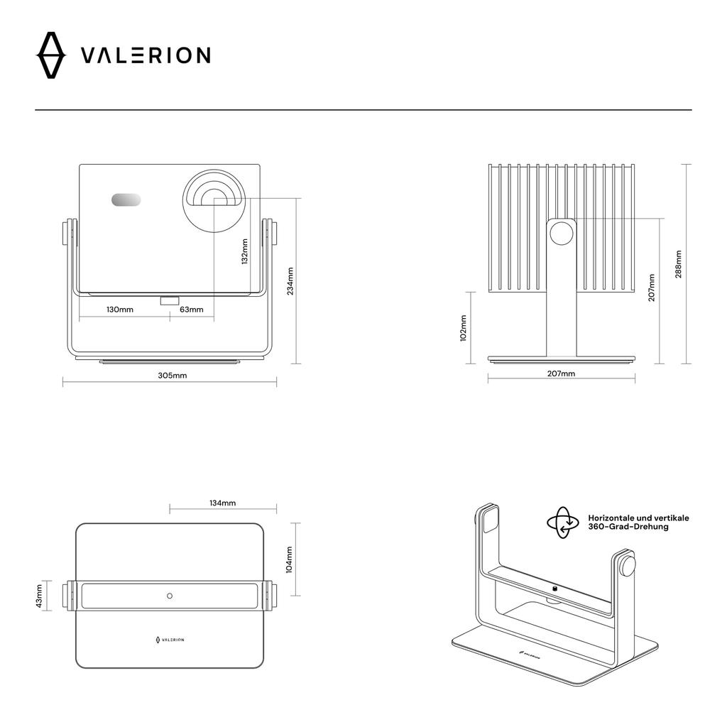 Настольная стабилизирующая подставка для серий Valerion VisionMaster и StreamMaster с горизонтальной и вертикальной регулировкой, 360°