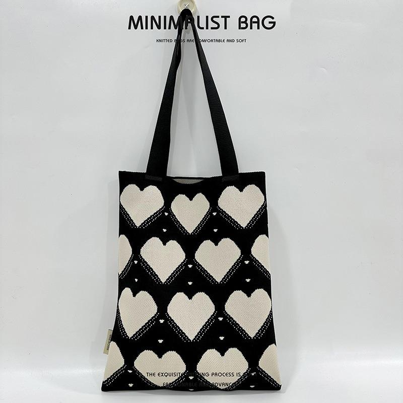 Дизайн Любовь Вязаная Сумка Через Плечо Сумка Большая Сумка Большой Емкости
