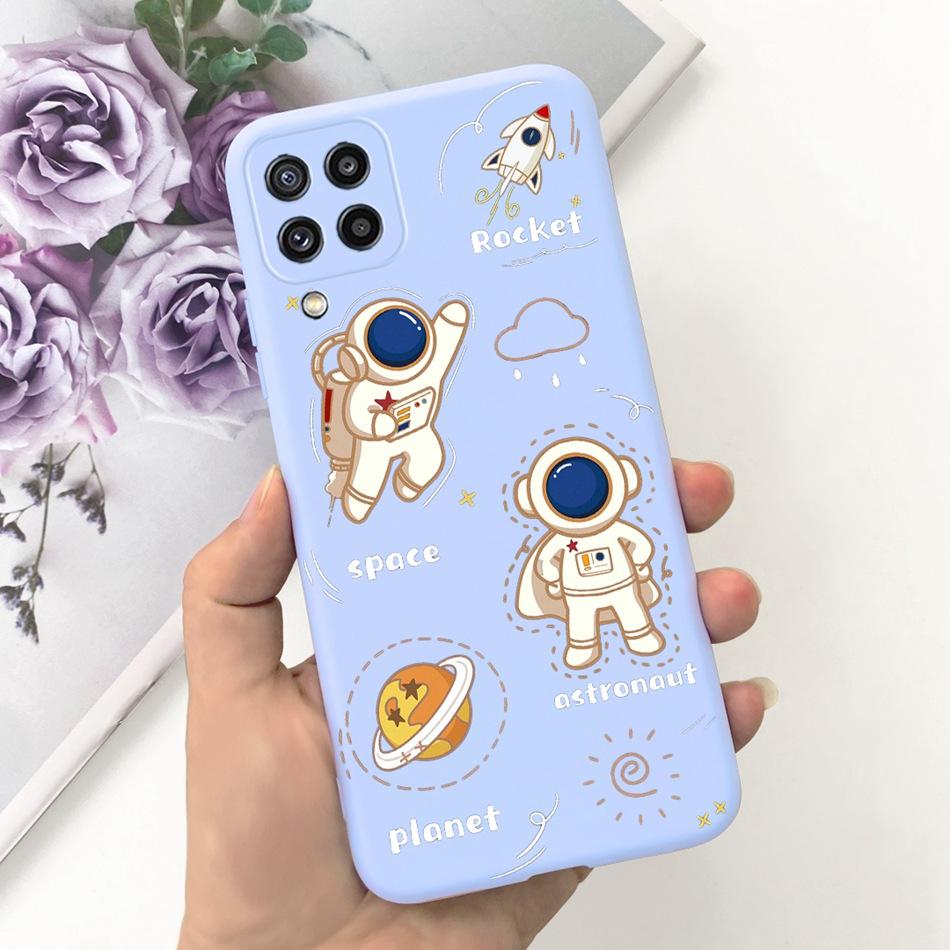 Чехол для телефона Samsung Galaxy M22 Samsung M22 F22 SM-M225F E225F Милый Мультяшный Кот Конфетный Цвет Мягкий Силикон Задняя Крышка Телефона
