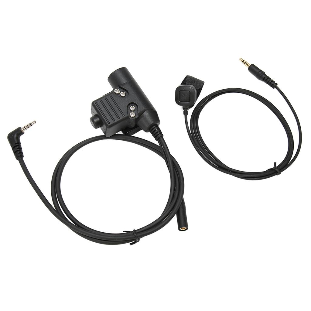 Адаптер PTT с кабелем 90 см, разъем для портативной гарнитуры Push to Talk для радиостанции Xiaomi 2 Way